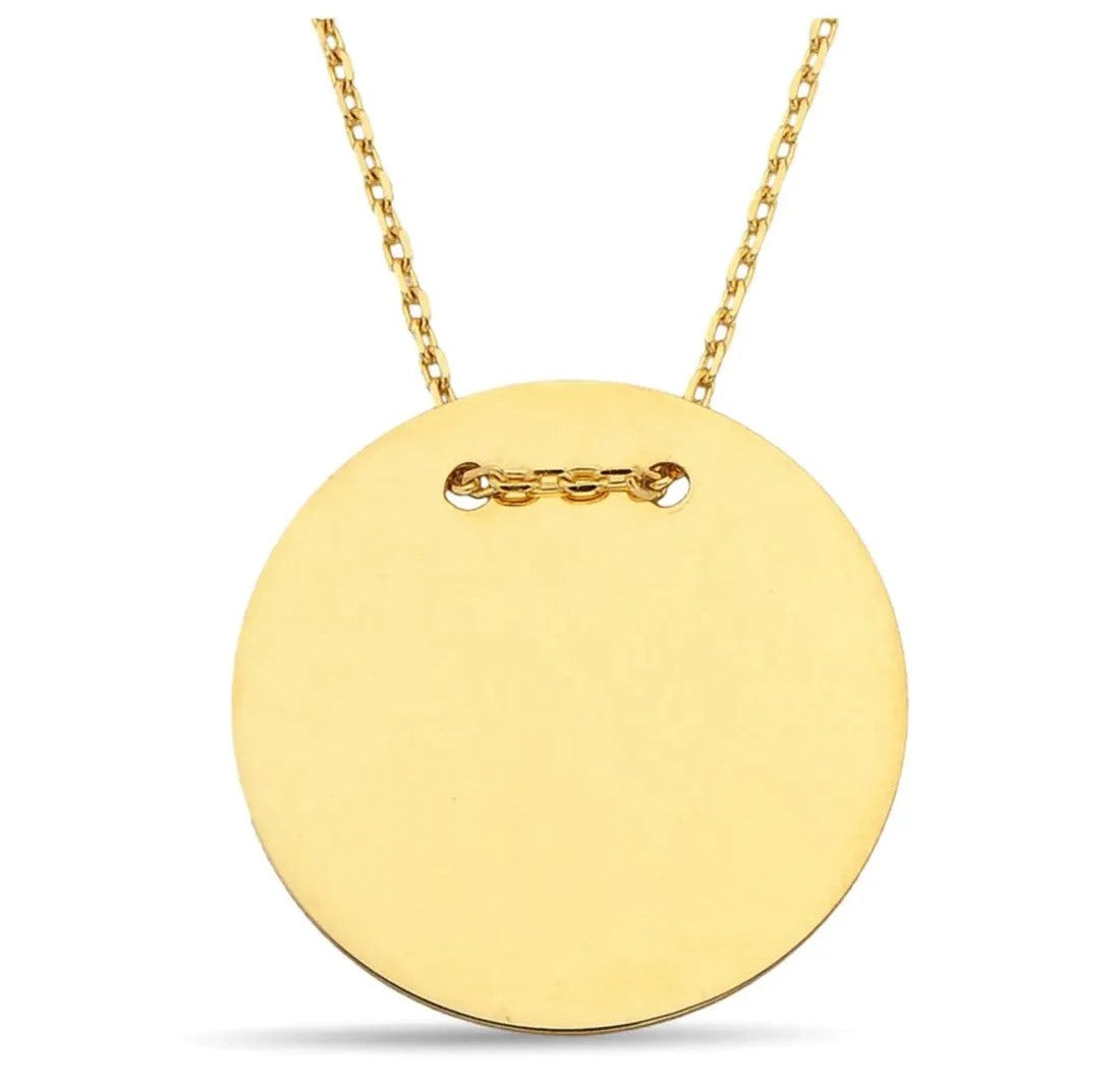 Kette mit Platte Gold 585