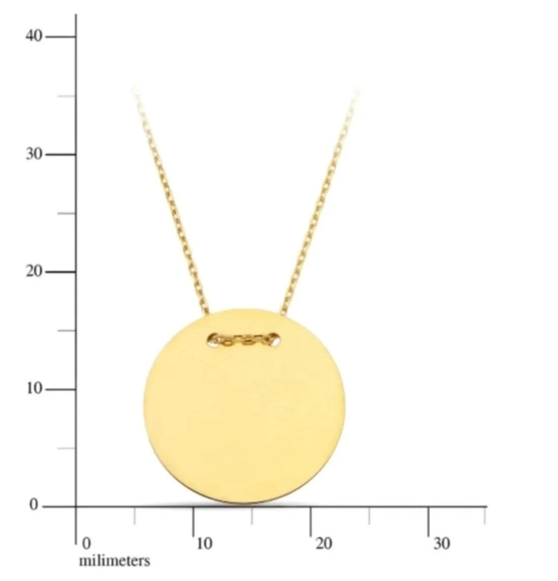 Kette mit Platte Gold 585